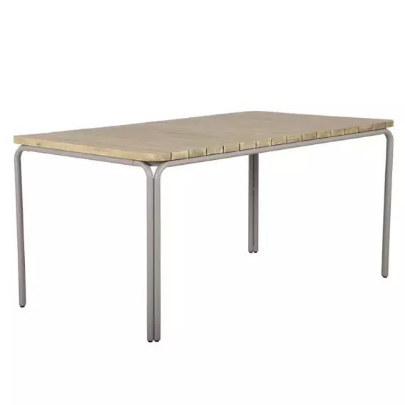 Table de jardin en bois d&rsquo;acacia fsc  160 cm