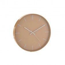 Horloge plastique marron clair D40cm