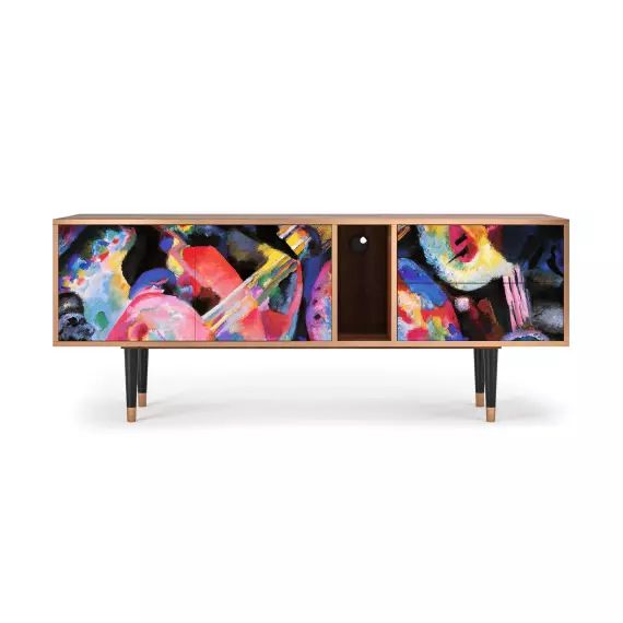 Meuble TV  multicolore 2 tiroirs et 2 portes L 170 cm