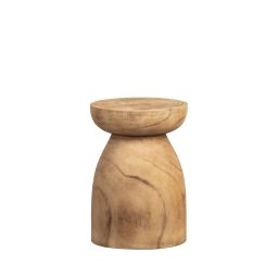 Bink – Table d’appoint en bois ø28cm – Couleur – Naturel