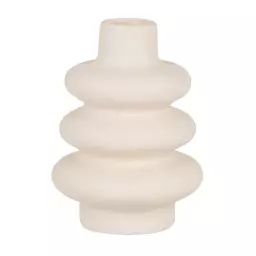 Vase en porcelaine blanche H14