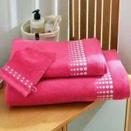 Drap de bain rose 70×140 en coton