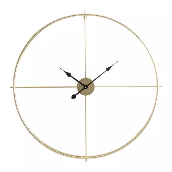 Horloge en fer en doré 84x6x84