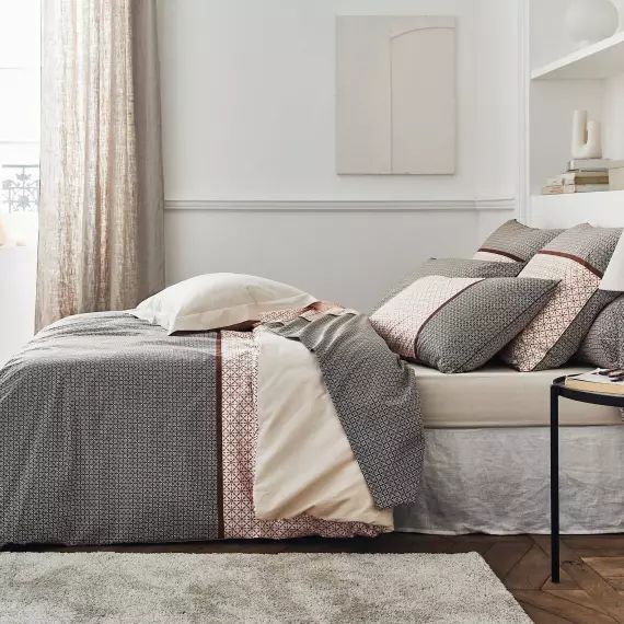 Taie oreiller coton percale GABIN EPICE