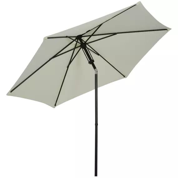 Parasol inclinable octogonal  Ø 2,65 m gris clair