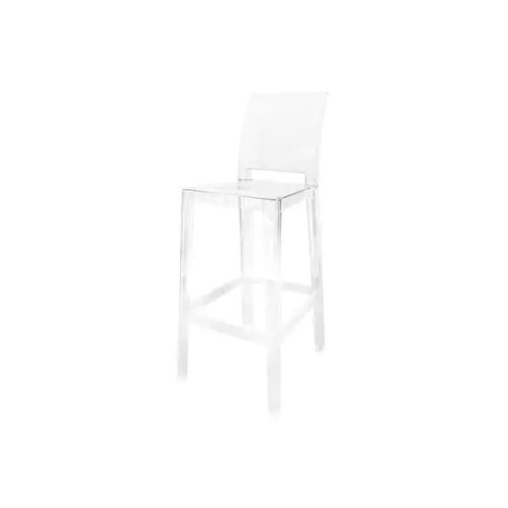 Chaise de bar Ghost en Plastique, Polycarbonate – Couleur Transparent – 65 x 38 x 110 cm – Designer Philippe Starck