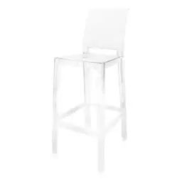 Chaise de bar Ghost en Plastique, Polycarbonate – Couleur Transparent – 65 x 38 x 110 cm – Designer Philippe Starck