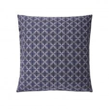 Taie d’oreiller carrée en coton bleu 65×65