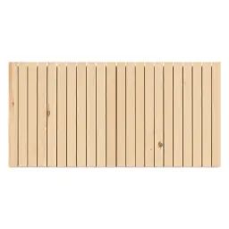 Tête de lit verticale en bois couleur naturelle 100x60cm