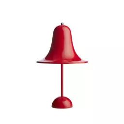 Lampe sans fil rechargeable Pantop en Plastique, Polycarbonate peint – Couleur Rouge – 200 x 27.85 x 30 cm – Designer Verner Panton