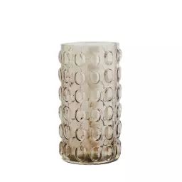 Vase Verre Ambre 12X12