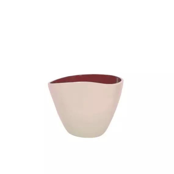 Vase Vase Double-jeu en Céramique – Couleur Blanc – 26 x 26 x 21 cm – Designer Sarah Lavoine