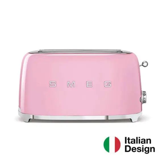 Grille pain 2 fentes  en inox  rose