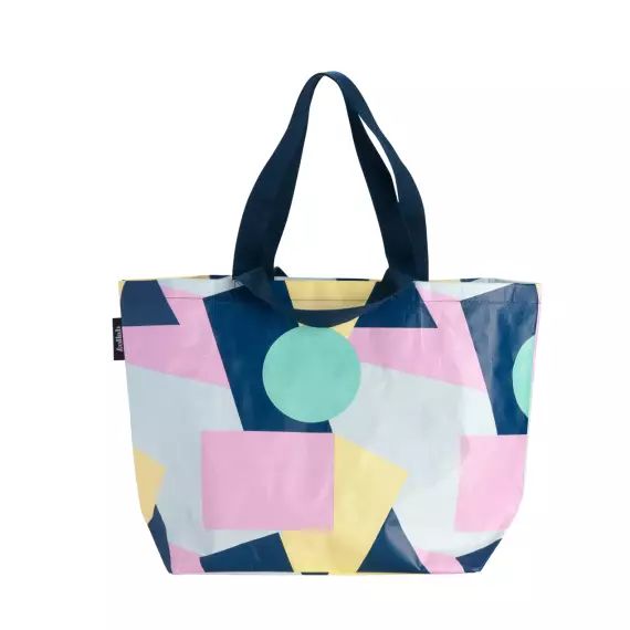 Sac cabas plastifié Colour Block