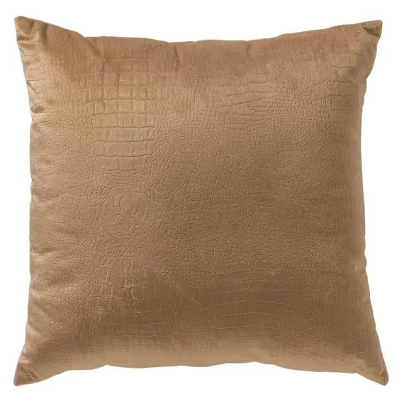 Housse de coussin marron en velours-40×40 cm avec imprimé animalier