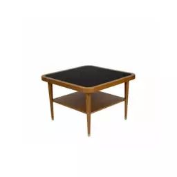 Table basse Puzzle en Bois, Laiton – Couleur Noir – 62.14 x 62.14 x 40 cm – Designer Sarah Lavoine