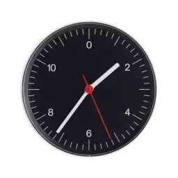 Horloge murale Horloge murale en Plastique, ABS – Couleur Noir – 26.5 x 26.5 x 3.6 cm – Designer Jasper Morrison