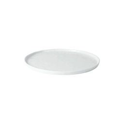 Assiette plate en porcelaine blanc