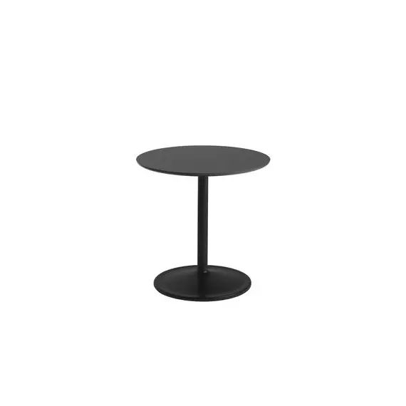 Table d’appoint Soft en Bois, Aluminium peint – Couleur Noir – 55.18 x 55.18 x 48 cm – Designer Jens Fager