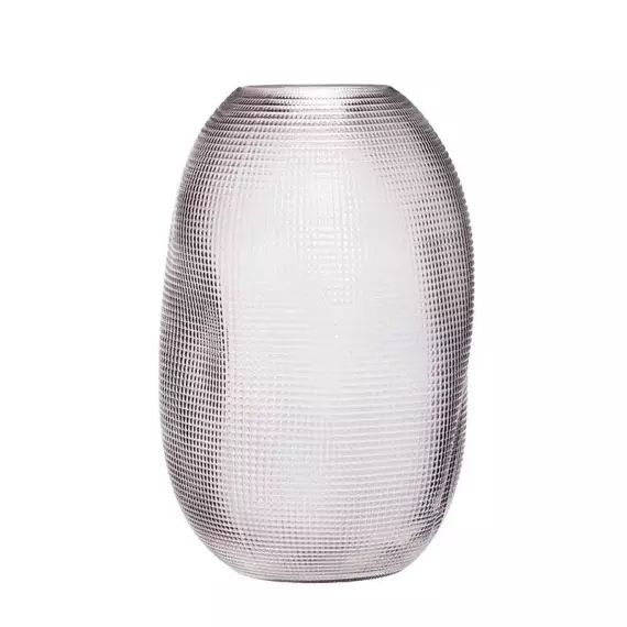 Vase en verre fumé