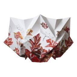 Applique murale origami en papier motif automne