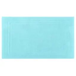 Tapis de bain 50x80cm uni 900gr/m² Bleu Turquoise 50×80
