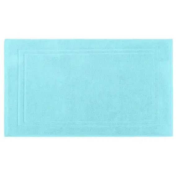 Tapis de bain 50x80cm uni 900gr/m²  Bleu Turquoise 50×80