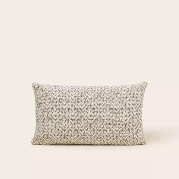 Housse de coussin EREBUS ivoire et grisé – NATUREL