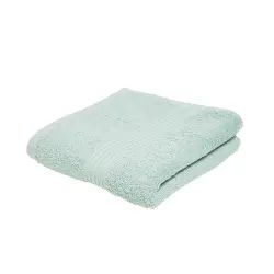 Serviette de bain uni en coton vert 50×90