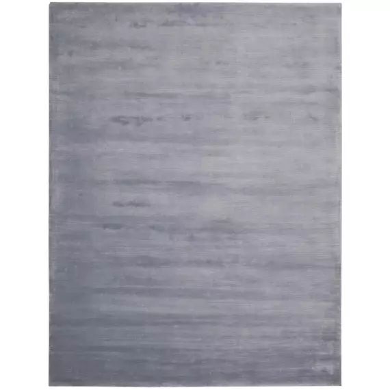 Tapis design et moderne en viscose gris 70×225