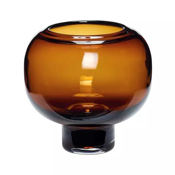 Vase en verre marron H16 Hubsch Mr Scandinave