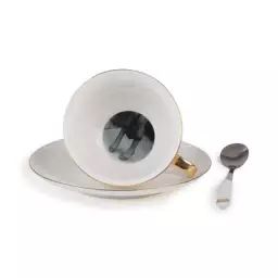 Tasse à thé Guiltless en Céramique, Porcelaine fine – Couleur Blanc – 18.17 x 18.17 x 5.8 cm – Designer Lady Tarin