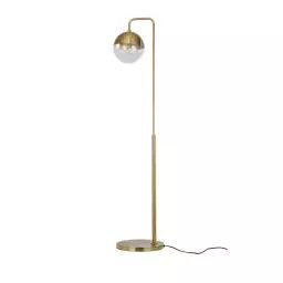 Globular – Lampadaire vintage en métal – Couleur – Laiton