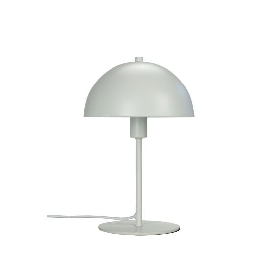 Lampe de table en métal blanc mat, h 30 cm d 20 cm