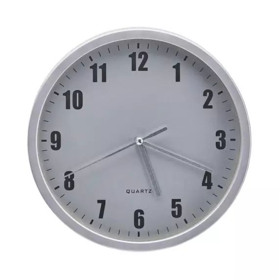 Horloge D.20 cm HOUR 4 Argent