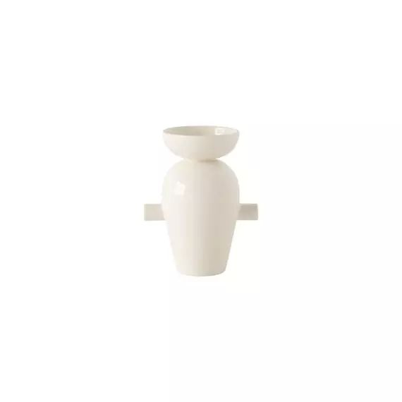 Vase Momento en Céramique, Céramique émaillée – Couleur Blanc – 19.3 x 15.2 x 28.8 cm – Designer Jaime  Hayón