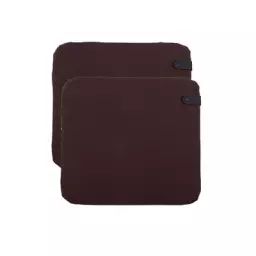 Galette de chaise Color Mix en Tissu, Tissu acrylique – Couleur Marron – 45 x 28.85 x 28.85 cm