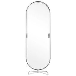 Miroir sur pied 123 en Métal, Verre – Couleur Métal – 46 x 59 x 169 cm – Designer Verner Panton