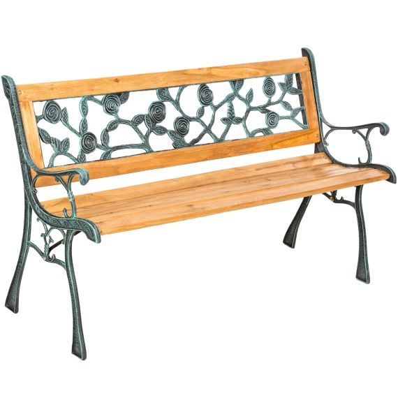 Banc de jardin marron