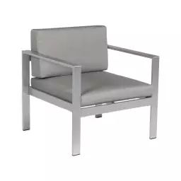 Chaise de jardin gris foncé