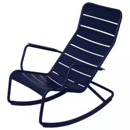 Rocking chair Luxembourg en Métal, Aluminium laqué – Couleur Bleu – 69.5 x 94.35 x 92 cm – Designer Frédéric Sofia