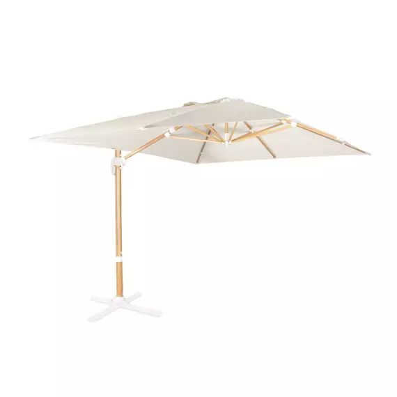 Parasol déporté rectangulaire 3x4m excentré inclinable