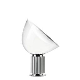 TACCIA-Lampe à poser LED Verre & Aluminium H48,5cm