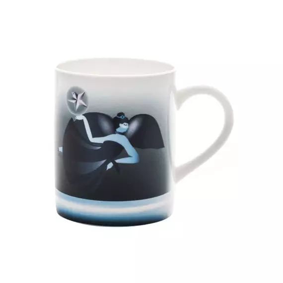 Mug Blue christmas en Céramique, Porcelaine – Couleur Bleu – 15.33 x 15.33 x 9.5 cm – Designer Antonio Aricò