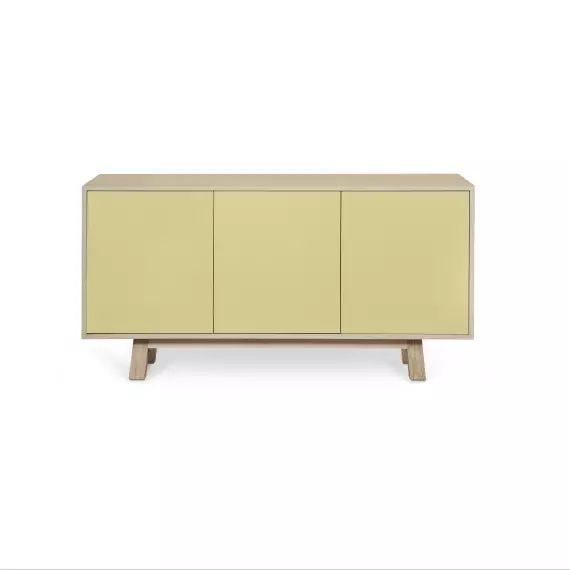 Buffet Bas 3 Portes 130x40x83 Cm Lumina Cachemire - Buffet