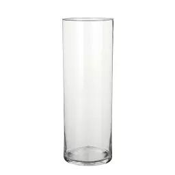 Vase cylindre en verre H55