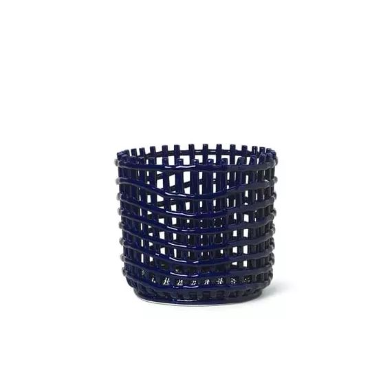 Corbeille Ceramic en Céramique – Couleur Bleu – 30 x 30 x 21 cm – Designer Trine Andersen