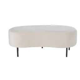 Tabouret rond gris clair et noir