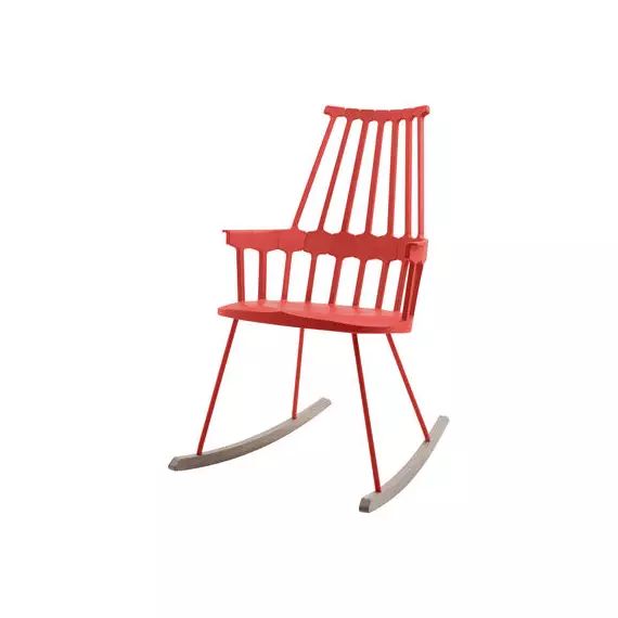 Rocking chair Comback en Bois, Technopolymère thermoplastique – Couleur Bois naturel – 58 x 89.88 x 100 cm – Designer Patricia Urquiola