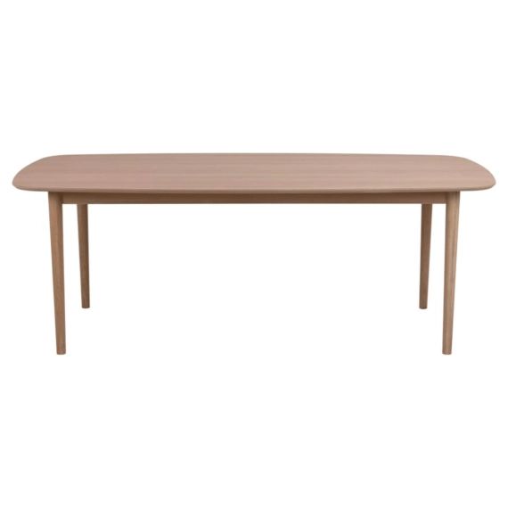 Table à manger en bois de chêne clair 210x100cm